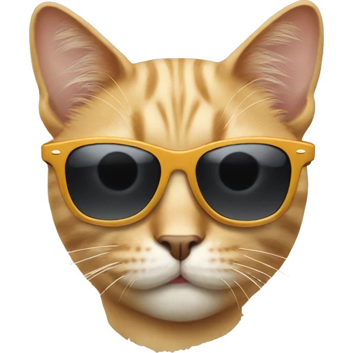Cat wearing sunglasses  emoji