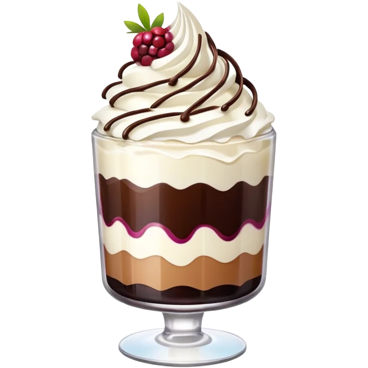 dessert in a glass emoji
