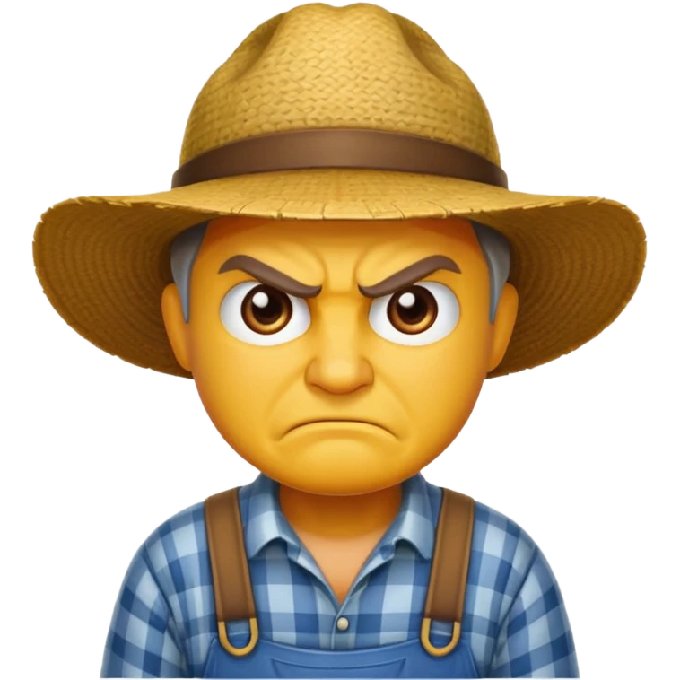 angry farmer  emoji