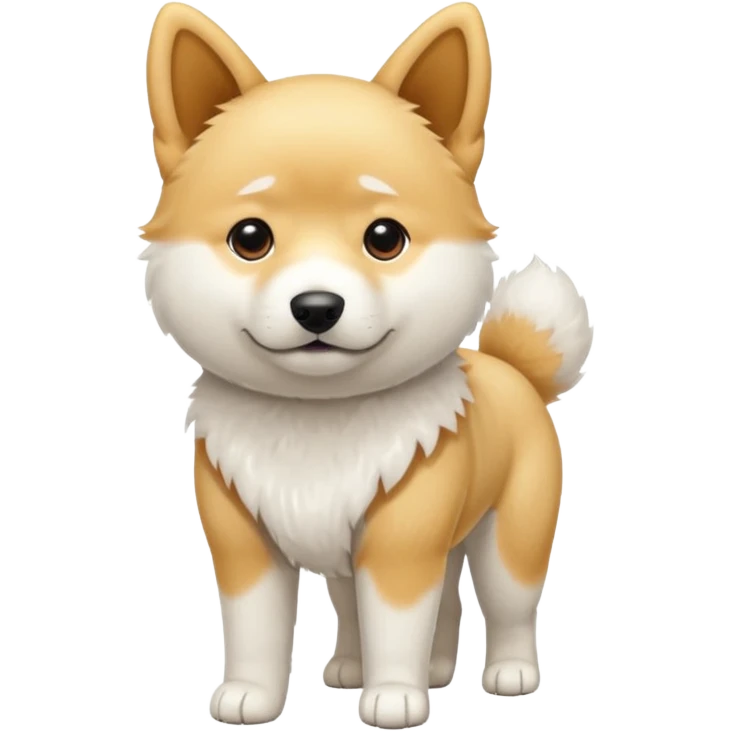 Jindo dog white emoji
