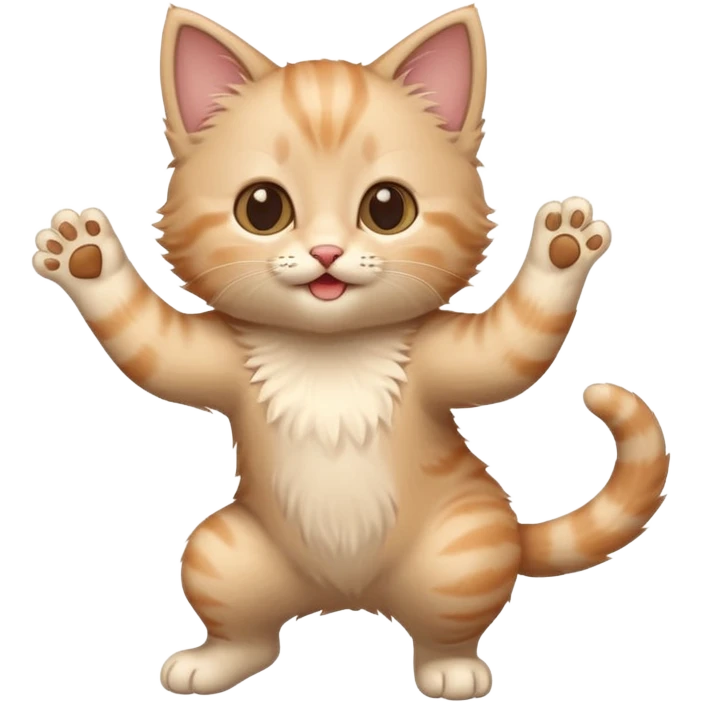 a kitten dancing emoji