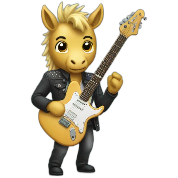 licorn guitarist emoji