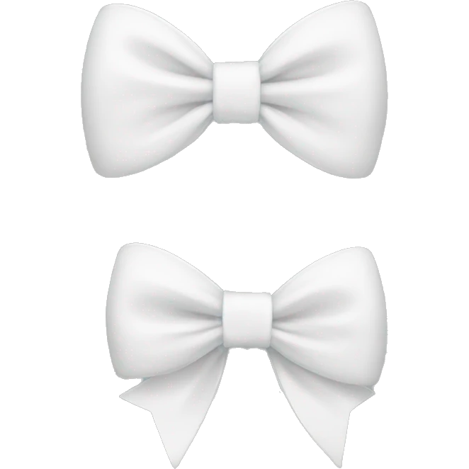 White bow  emoji