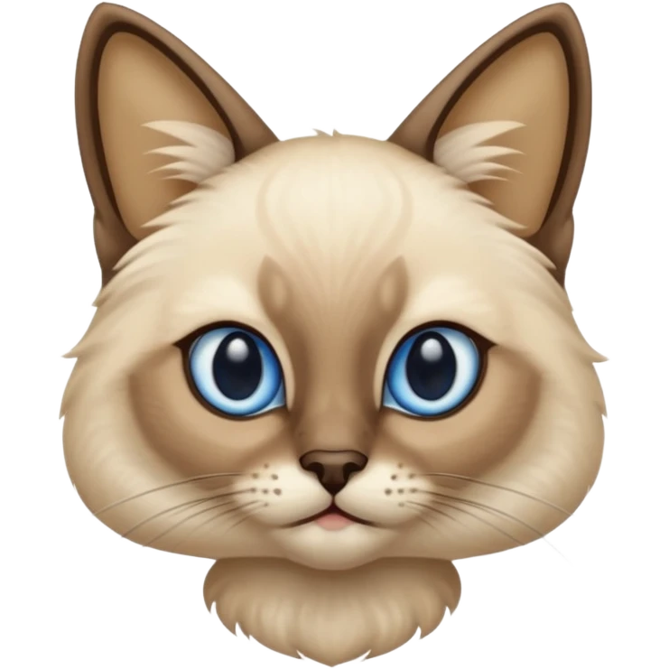 Can you generate a Siamese cat emoji emoji