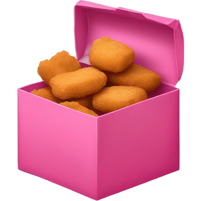 chicken nuggets in a pink box emoji