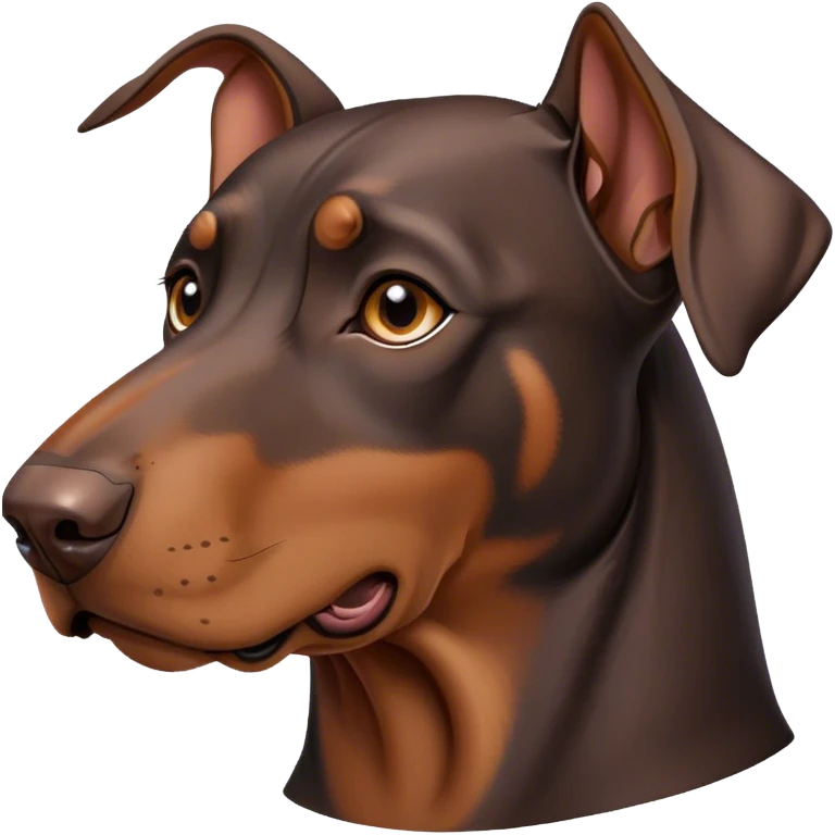 flopped ear doberman  emoji