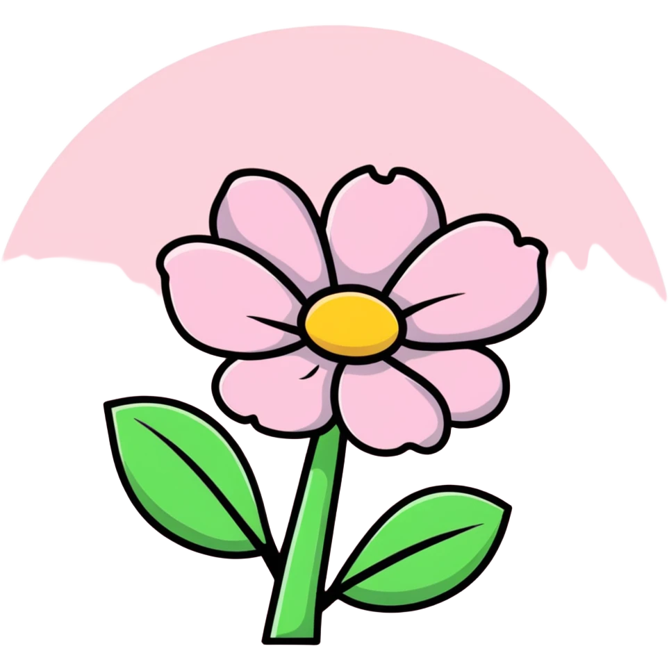 pink flower emoji