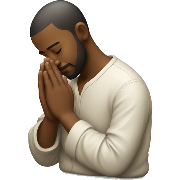 pensive praying emoji