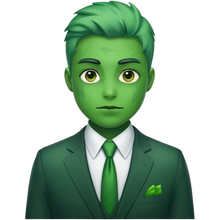 faces of different office green triceratops in a suit emoji