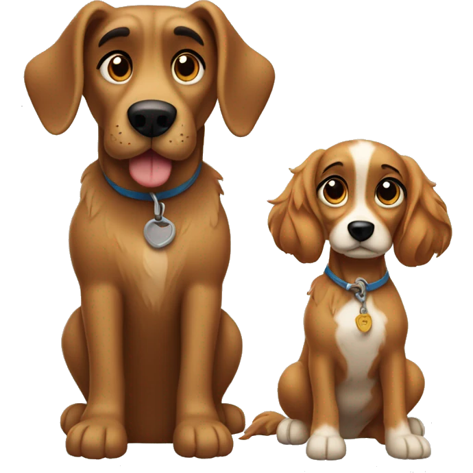 Lady and the tramp dog  emoji