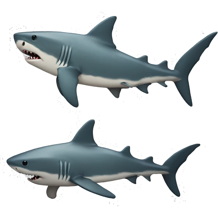 nonchalant dreadhead shark emoji