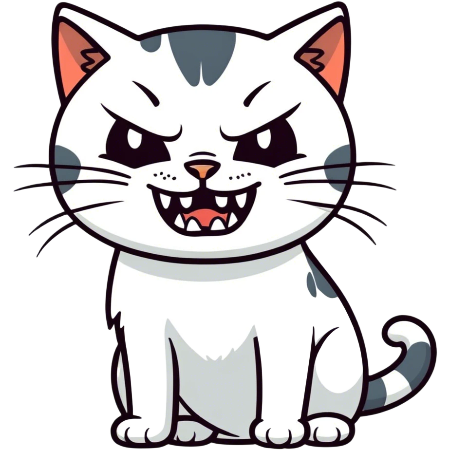 Angry cat emoji