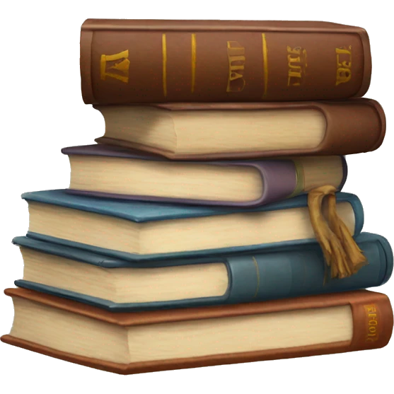 Stack of books emoji