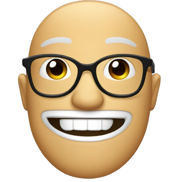 Glasses and mouth  emoji