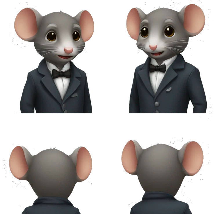 A spy rat emoji