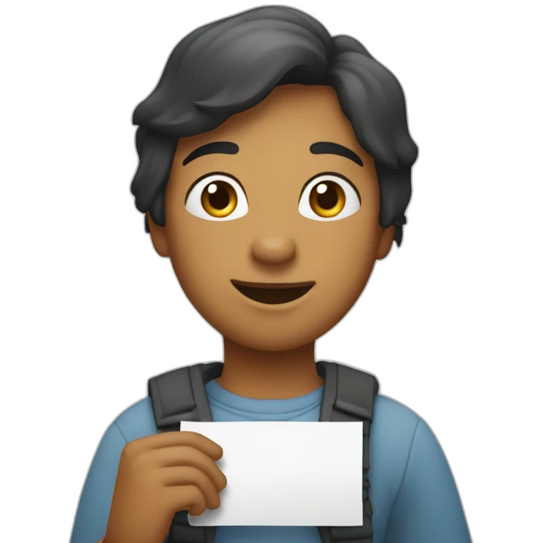 Person holding a sign that reads “Happy Birthday Priya” emoji
