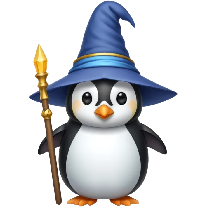 Penguin Wizard emoji