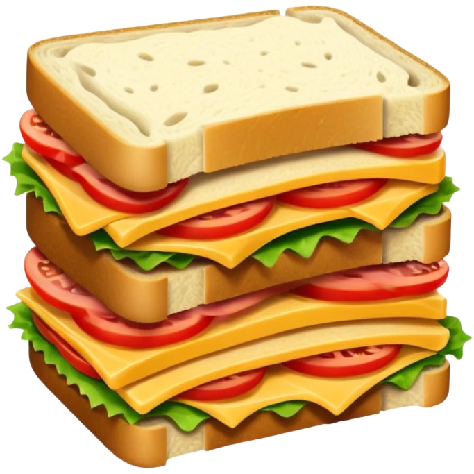 a sandwich cut in half emoji