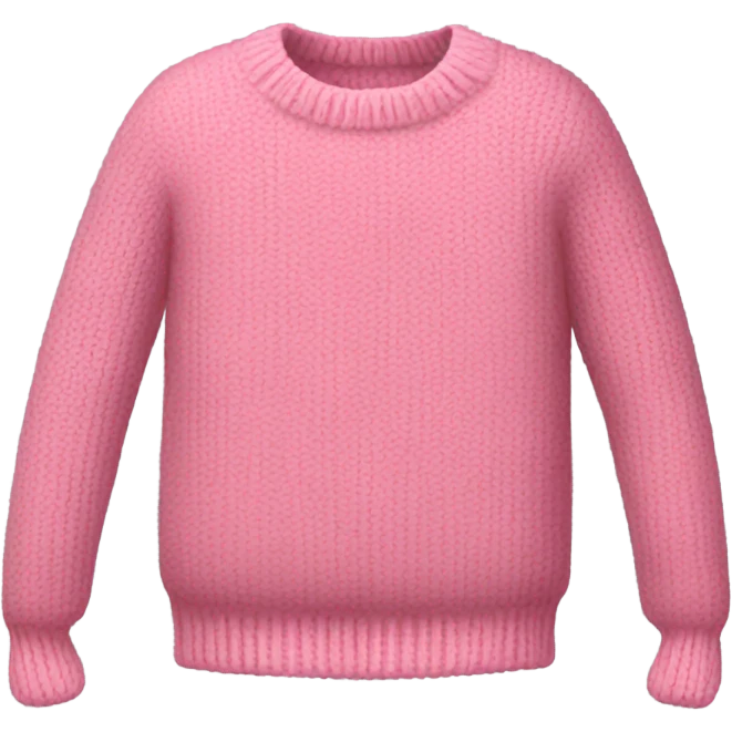 Pink sweater emoji