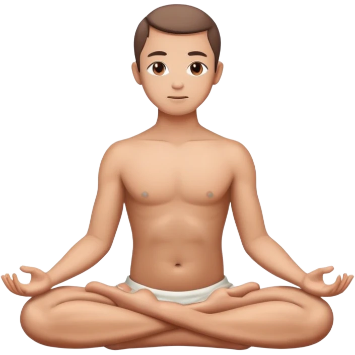 wellness meditation person in lotus position emoji