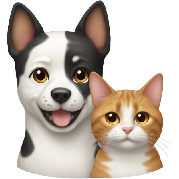 Dog and cat emoji