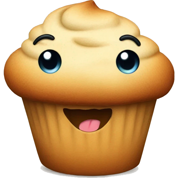 Happy muffin emoji