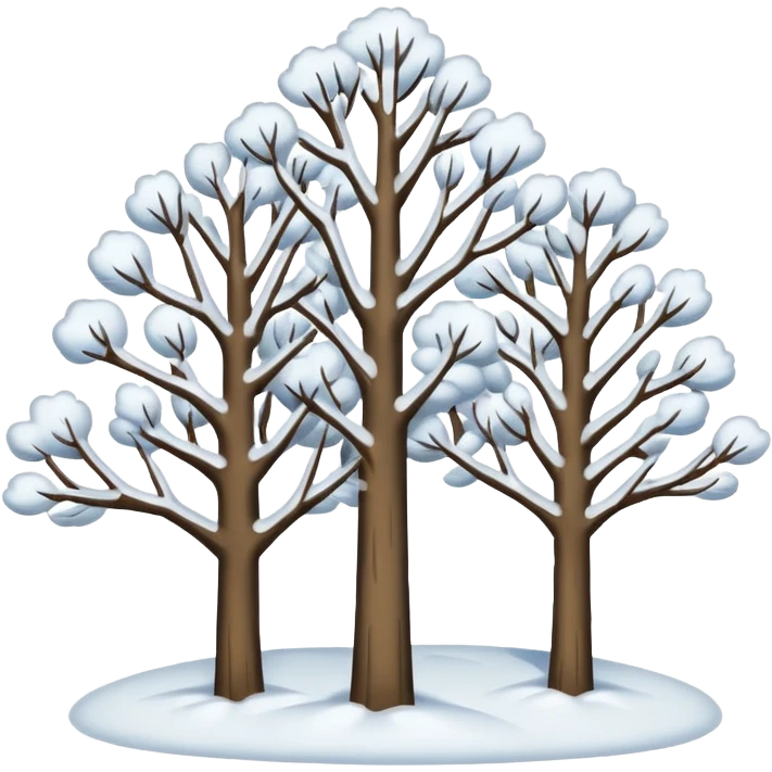 10 Snowy trees emoji