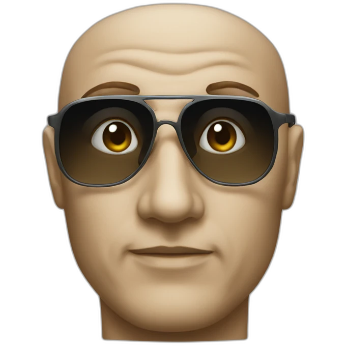 Hyperrealistic invisible man emoji