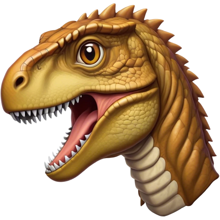 Cinematic Realistic Noble velociraptor/T-rex Portrait Emoji, Poised and imposing, with a massive, muscular build and a rugged, intricately scaled hide in ancient earthy tones, a sharply defined, fearsome head with piercing, primal eyes rendered in lifelike detail, high shine, intelligent and formidable, styled with an air of prehistoric authority, focused and attentive, soft glowing outline, capturing the essence of a watchful and confident velociraptor/T-rex that appears ready to roar out of the screen with timeless power! emoji