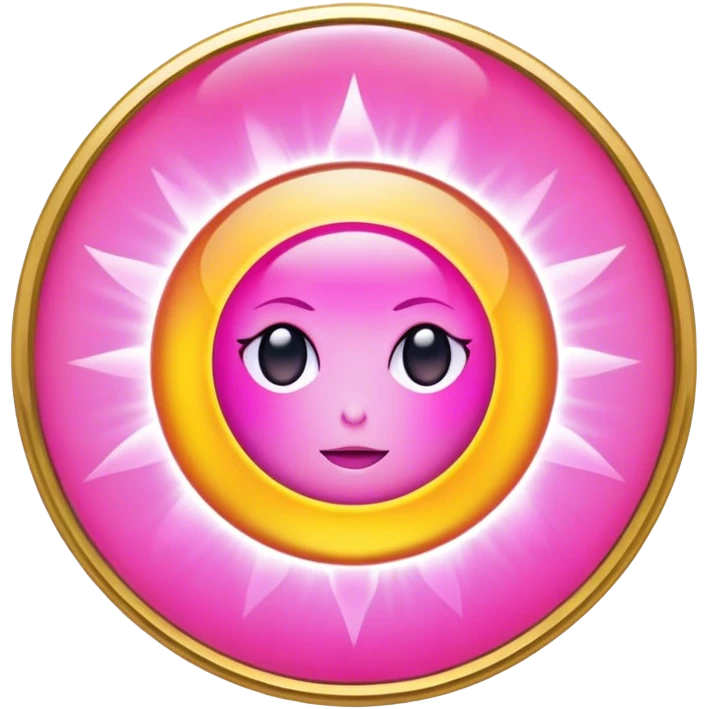 Solar aura pink gold emoji