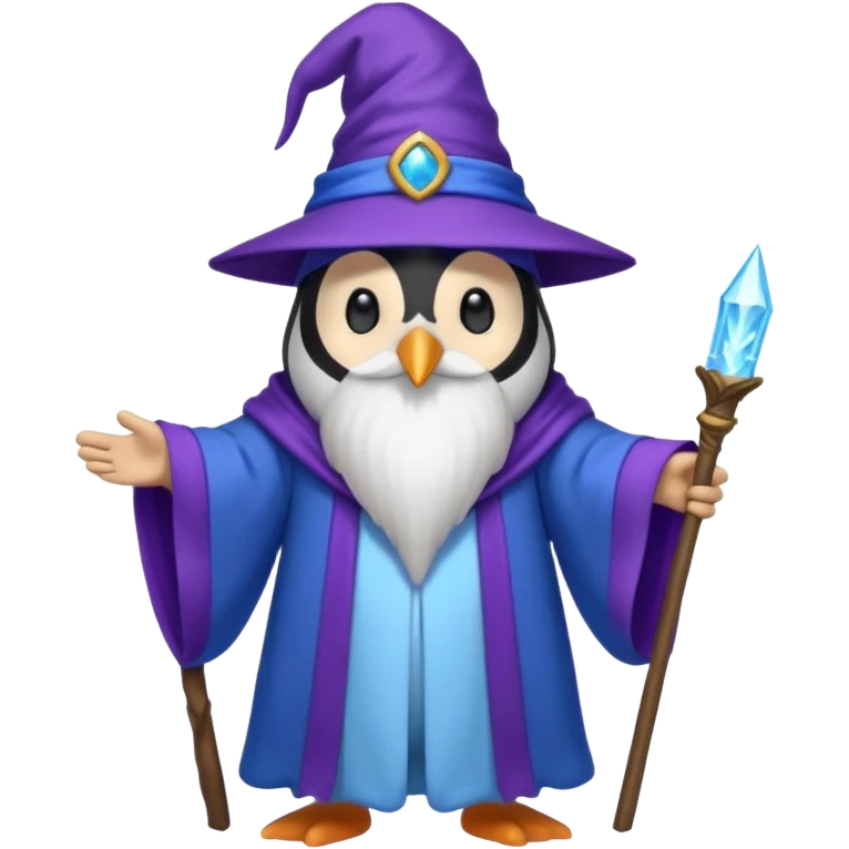 Penguin Wizard emoji