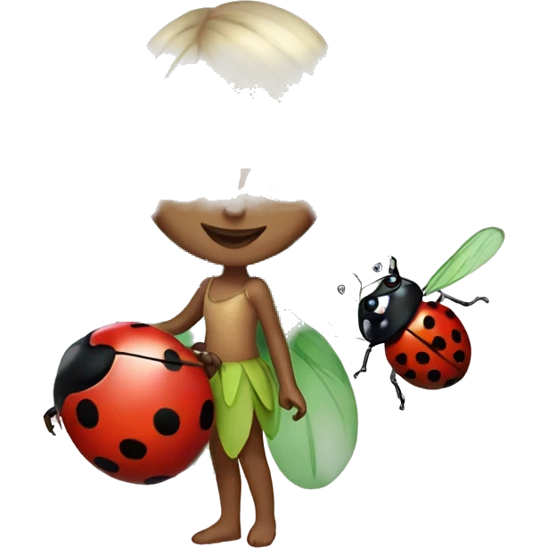 Fairy with a ladybug emoji