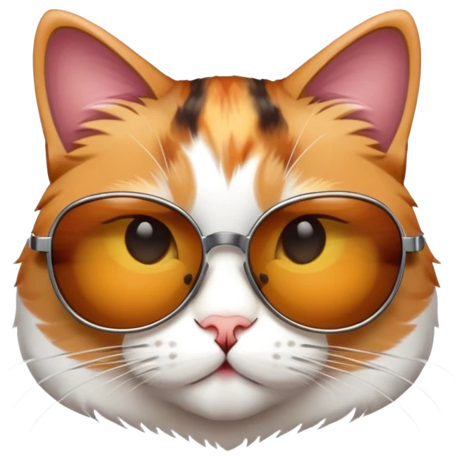Cat with sunglasses emoji