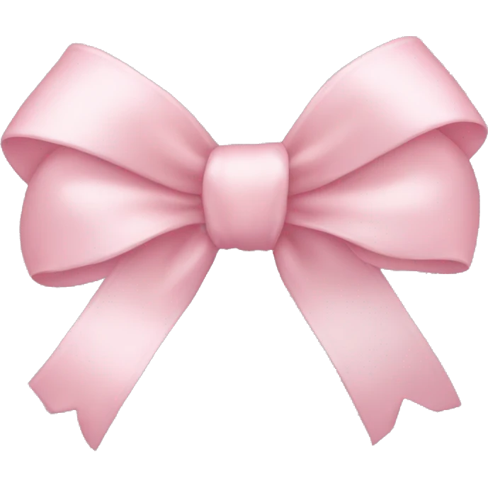 light pink ribbon bow emoji