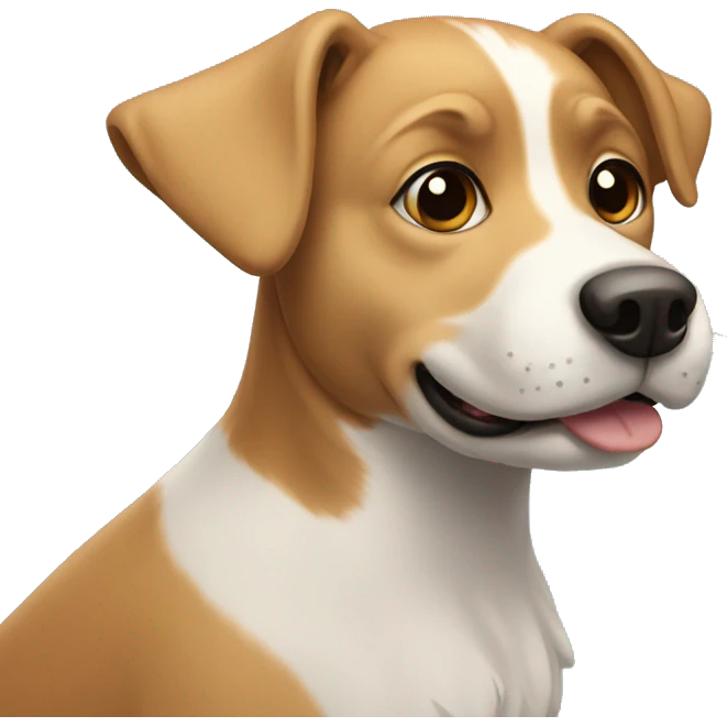 Friendly dog emoji