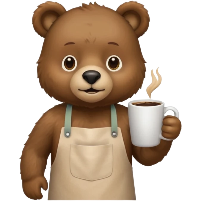 Barista Bear emoji