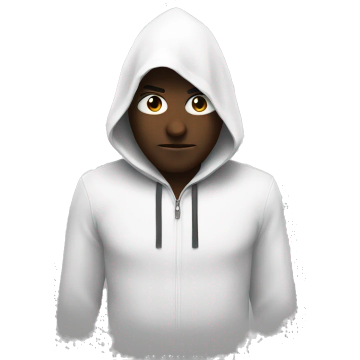 An assassin emoji with a white hood emoji