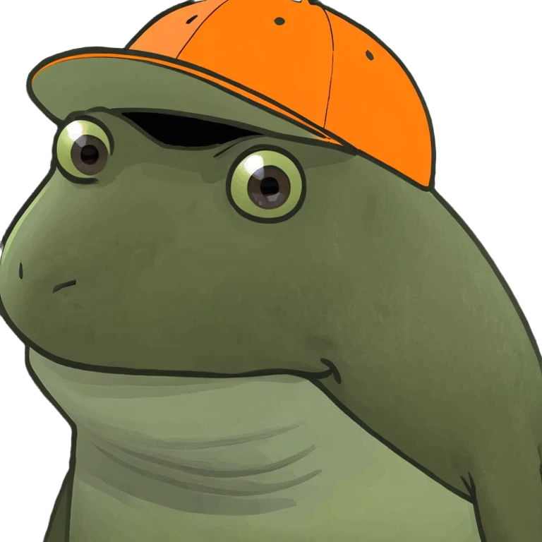 bufo with orange cap emoji