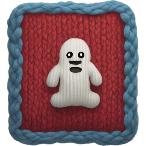 Knitted blanket emoji