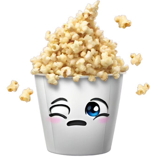 Unicorn farting popcorn emoji