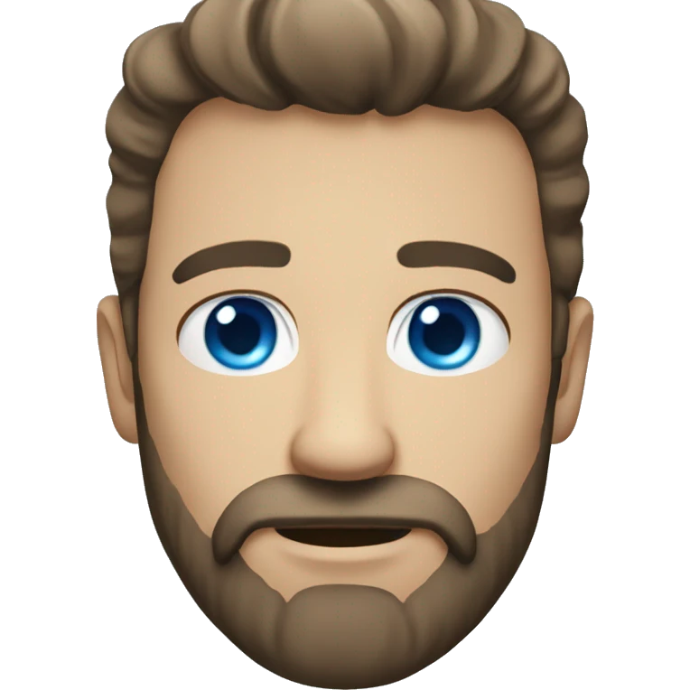 Man-bearded blue eyes emoji