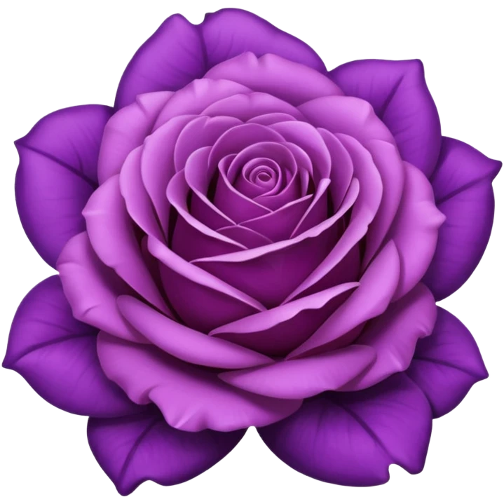 Purple rose emoji