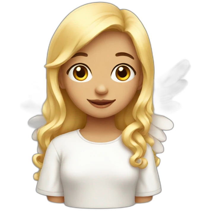 cute angel girl emoji