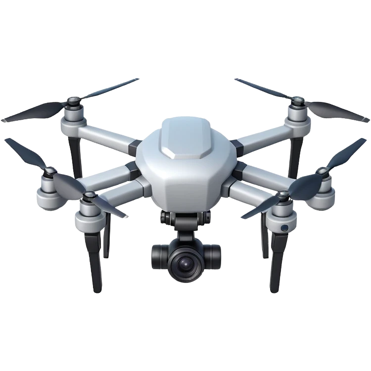 professional camera drone object icon, stabilized gimbal camera, large lens, futuristic drone body, 3D cartoon, mobile game icon style, centered, clean background, no text, no watermark
  emoji