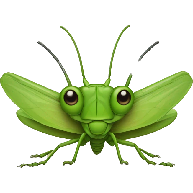 Grasshopper face emoji