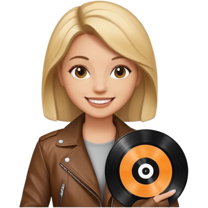 Vinyl Record Collector woman emoji