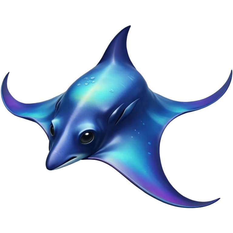 iridescent manta ray emoji