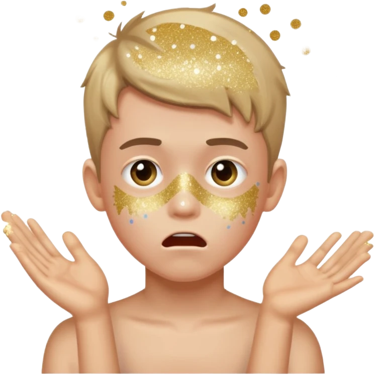 glitter panic boy emoji