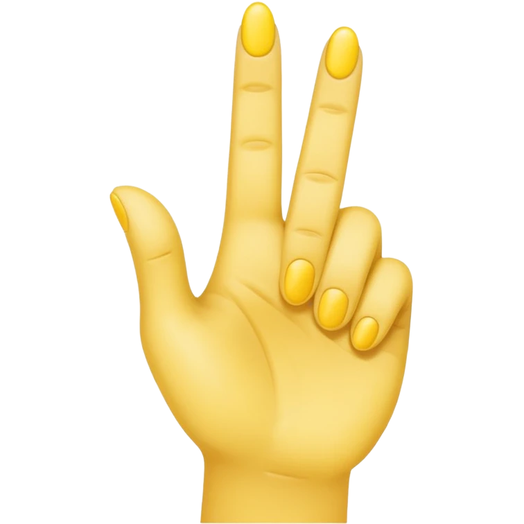 hand but only the index finger pointing up, other fingers closed yellow emoji style  emoji