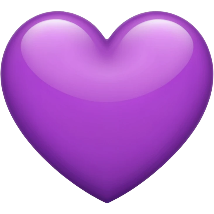 corazón lila  emoji